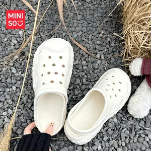 MINISO Outdoor Casual Beach Clog Sandals - Non-Slip Breathable, Wear-Resistant, Cute Comfortable Outdoor Shoes for Daily & Beach Use