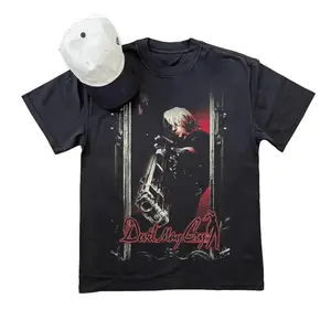 ‘01 Devil May Cry Vintage T-Shirt – Retro Video Game Graphic Tee Classic Dante Design ed 2000s Style Gamer Street Soft Cotton Tee Daily