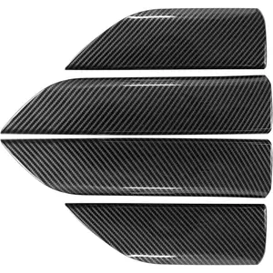for Chevy Silverado GMC Sierra 1500 2019-2026 Sierra Silverado 2500 3500 HD 2020-2026 Accessories Interior Door Handrail Handle Cover Trim ABS Carbon Fiber Pattern (Double cab 4-Door)