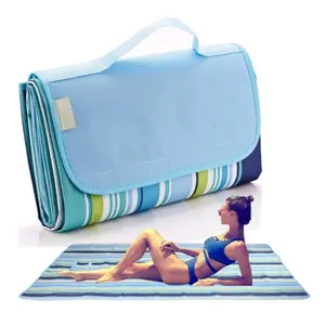 79"x 57"Extra Large Beach Blanket,Extra Large Picnic Blanket,Sandproof Waterproof Outdoor Indoor Blanket,Lightweight Handy Mat Portable Beach Mat,for Camping Hiking Travel Park Grass (Blue)