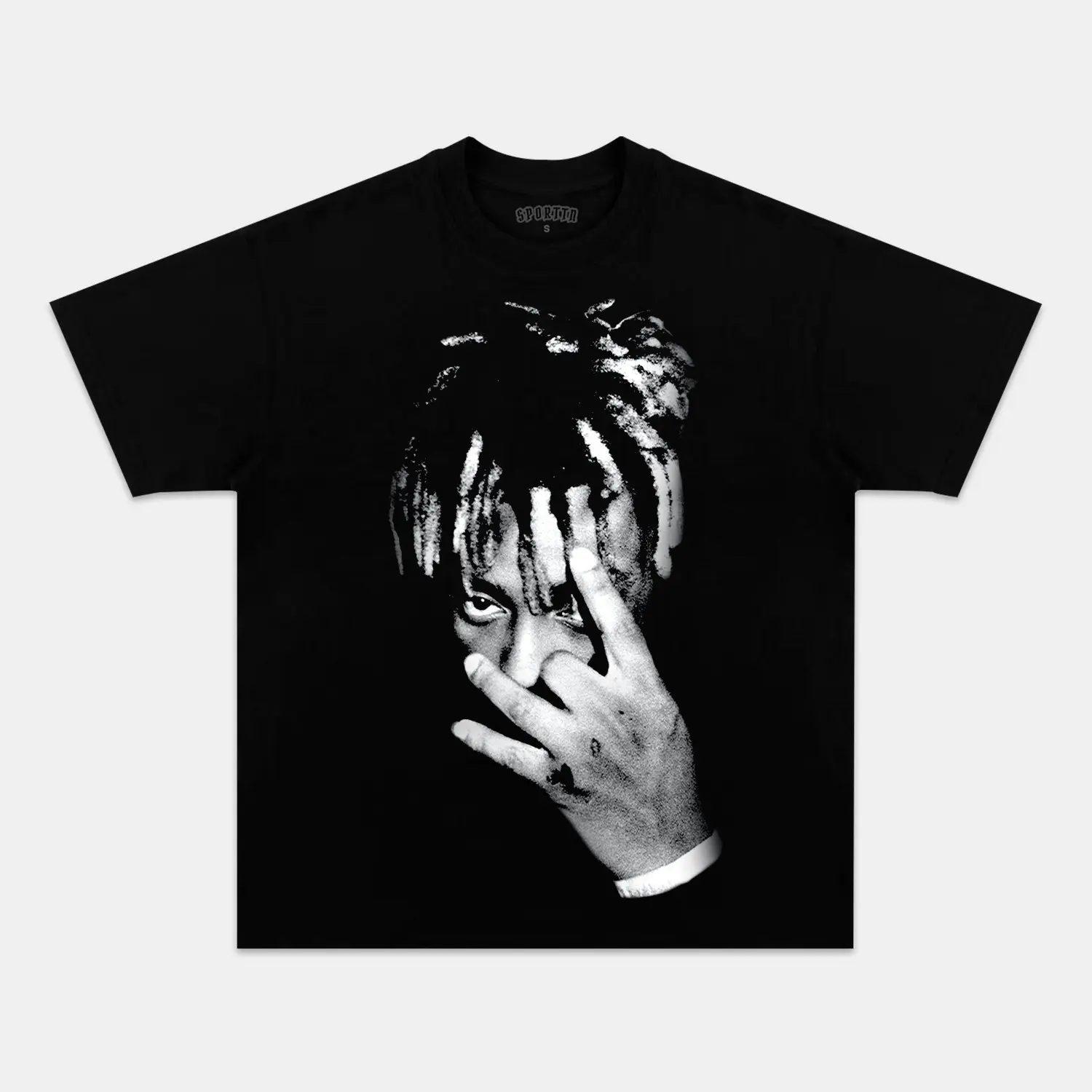 [Sale Up To 45%] Retro Juicy Wrld Big Face Graphic Unisex Tshirt, Classic Cotton Crewneck Tshirts For Men and Women