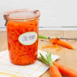 Weck ¾ L Jar - Set of Two Glass Jars with Lids Containers Kitchenware snack box container meal prep containers Utensils Canister Food Storage Jar