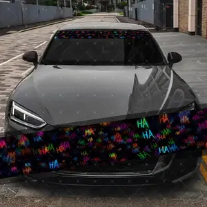 Unique Eye-Catching Fun Print Windshield Sticker, Scratch Cover Waterproof UV Resistant Self-Adhesive, Customizable Car Decal Vinyl, Car Stickers