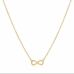 10k Gold Infinity Pendant Necklace