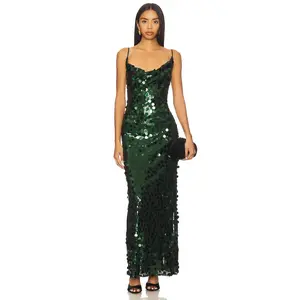 MORE TO COME Winifred Maxi Dress in Emerald