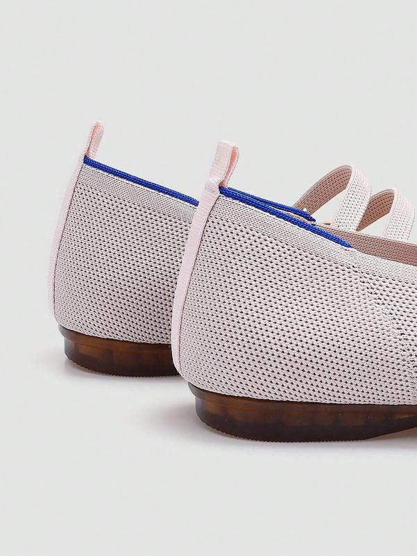 Women's Flat Shoes Round Toe with V-Shaped Opening Comfortable for Daily Casual Wear and Commuting Low Wedge Heel Adjustable Ankle Strap with Buckle Flat Shoes Ideal for Holiday Outfits and Everyday Use