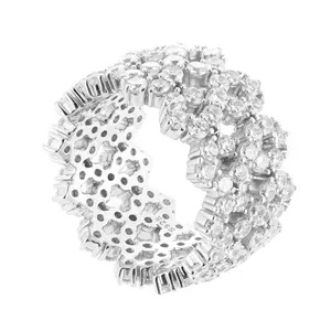 【#R503】Infinite Exquisite Ring UCCIYO S925 Sterling Silver Synthetic Moissanite Ring for Women Men Hip Hop Jewelry Gift