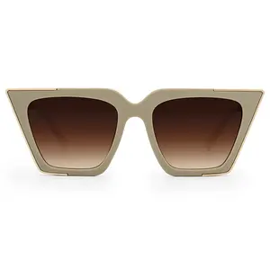The CEO - Sustainable Nude Frame Brown Lens Cateye Sunglasses