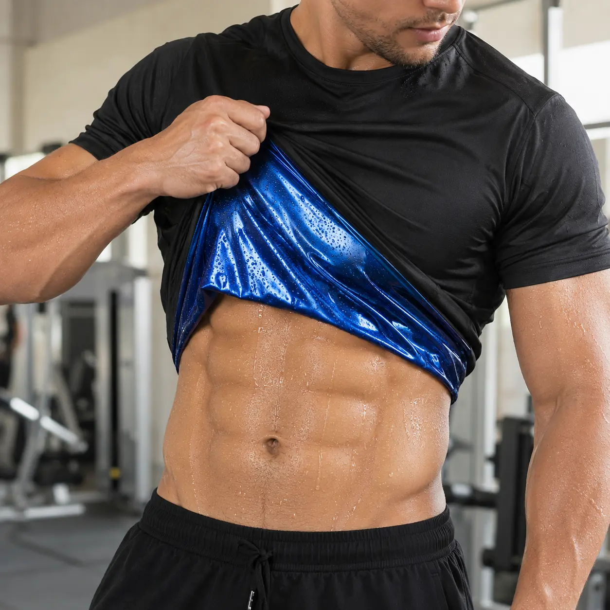Men’s Breathable Lightweight Fitness T-Shirt - Gym Training Activewear Top for Sports, Daily Use
