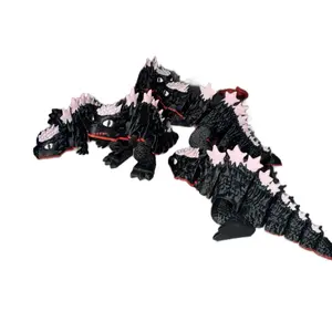 Godzilla 3D Printed Articulating Figurine Articulated