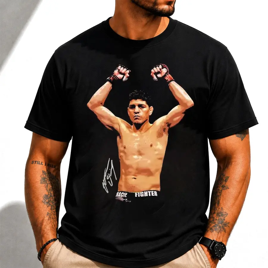 Nick Diaz Wrestling Icon Graphic T-Shirt – Collector Style Fan Tee