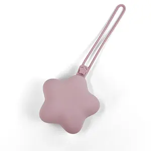 Portable Star-Shaped Silicone Storage Case, On-the-Go Silicone Pouch for Baby Pacifiers, Sensory Teethers & Small Items