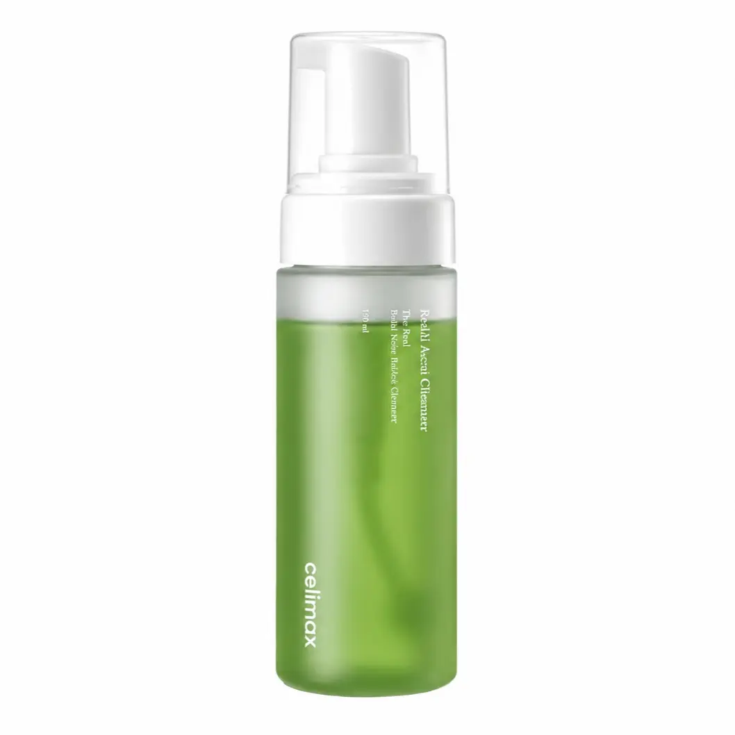 Celimax The Real Noni Korean Acne Bubble Cleanser - Gentle Daily Pore Care Deep Cleansing Facial Foam for Acne Prone Skin (155ml), Anti Spot Blemish Calming Cleanser, Anti Spot Facial Cleansers