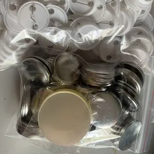 100 Sets 25mm Pin Button Badges, DIY Badge Making Supplies for Custom Designs, button badge Raw Material for Events & Crafts, 1 Inch pin Button badges