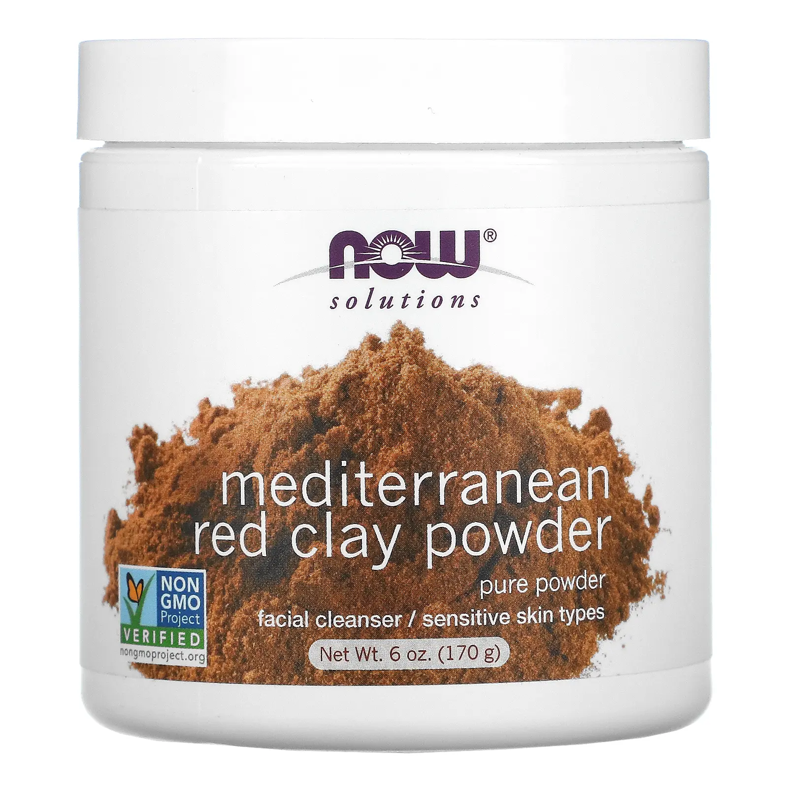 NOW Foods Solutions, Mediterranean Red Clay Powder, 6 oz (170 g)