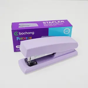 360 Degree Rotating Stapler, Ergonomic Handheld Stapler, Manual Operation, Portable Stapler for Office and School, Compatible with Various Staples, Office Stationery Supplies