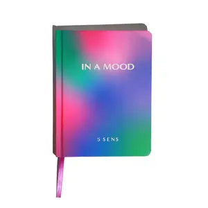5 SENS Mood Journal Notebook | Undated Daily Reflection Diary | Blank Pages Hard Cover Ribbon Bookmark | Mindfulness Gift