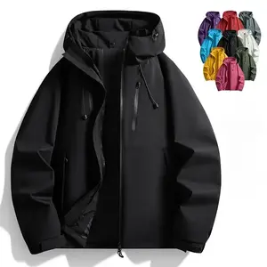 Multicolor Hooded Outdoor Windproof Jacket Mountaineering Hiking Coat for Men & Women