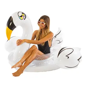 Jumbo Swan with Wings Pool Tube 48" PoolCandy