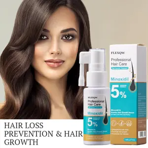 5% Minoxidil Hair Growth Spray, Anti-Hair Loss Treatment, Fast Regrowth, Travel Size, Natural Extract, Professional Hair Care, Serum, Haircare