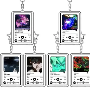 Popular 26 Songs Alien Stage Music Keychain Original Soundtrack LUKA Women Accessory Bag Pendant Playlist Code KeyIng Fans Gift