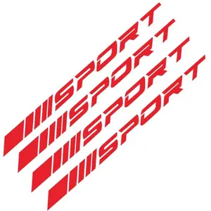 Car Wheel HUB Sticker, 4 Counts Waterproof Tire Styling Decal, PVC Decoration, Fashion Automobile Tyre Sticker, Exterior Accessories, Automotive