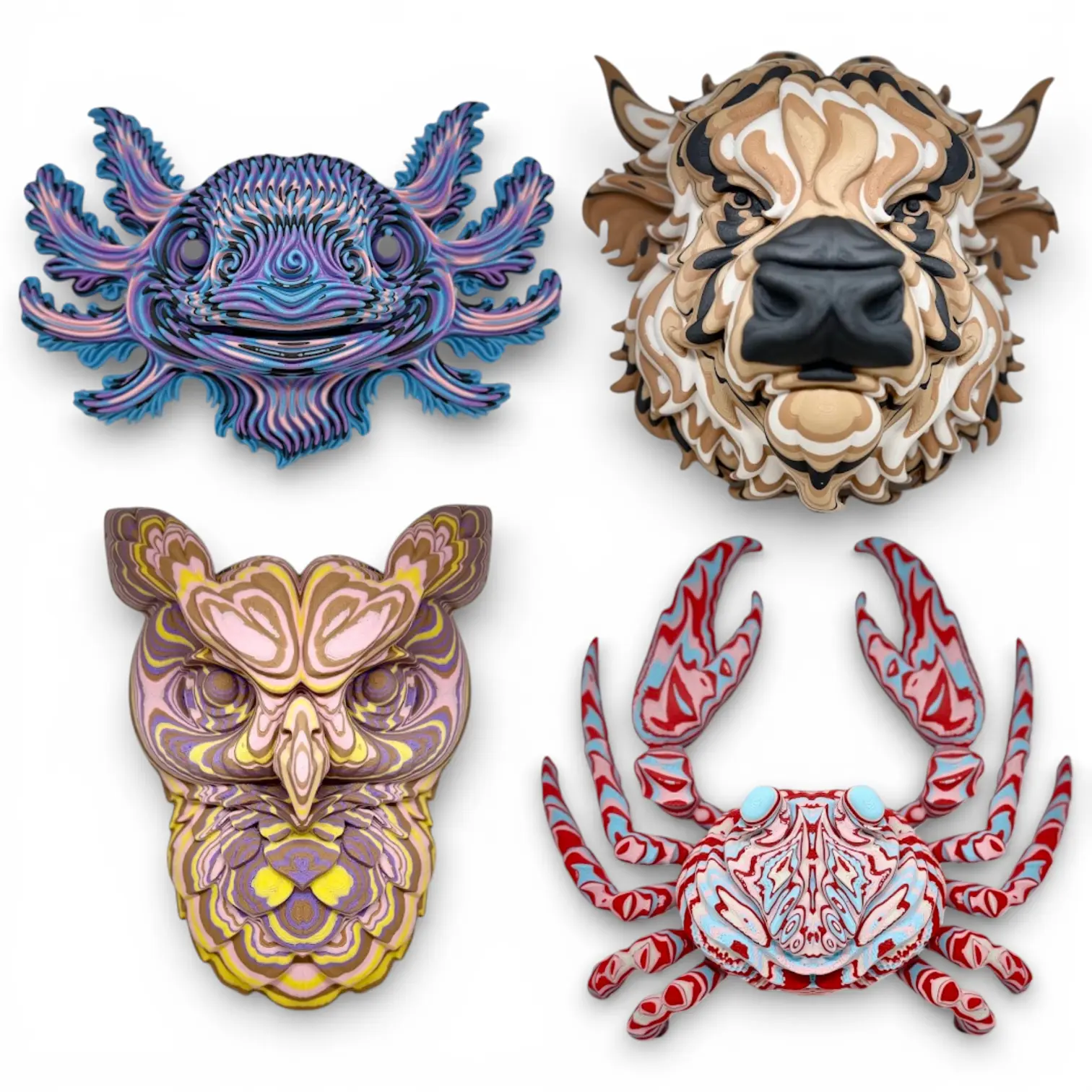 WALL ART - 3D Printed Collectible Figures - High-Quality PLA - Many Designs to Choose From!
