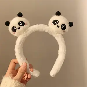 1pc Women's Cute Panda Plush Headband - Sweet Animal-Themed Hair with Panda Bear Ears & Paws, Hair Accessory for, Daily Wear, Suitable for Age 14+ (for & s)