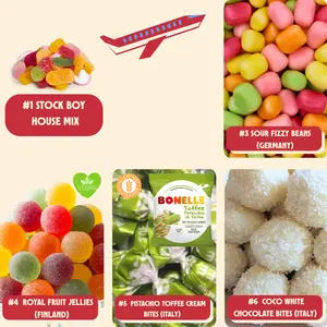 Stock Boy Build-A-Bag - 1/2 LB - We will pack your order live at our Pick N Mix Station - If not live, you can still order