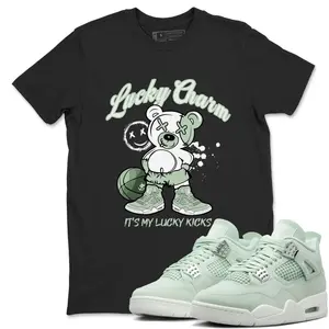 Lucky Charm Unisex Graphic T-Shirts To Match Sneakers 4s Seafoam