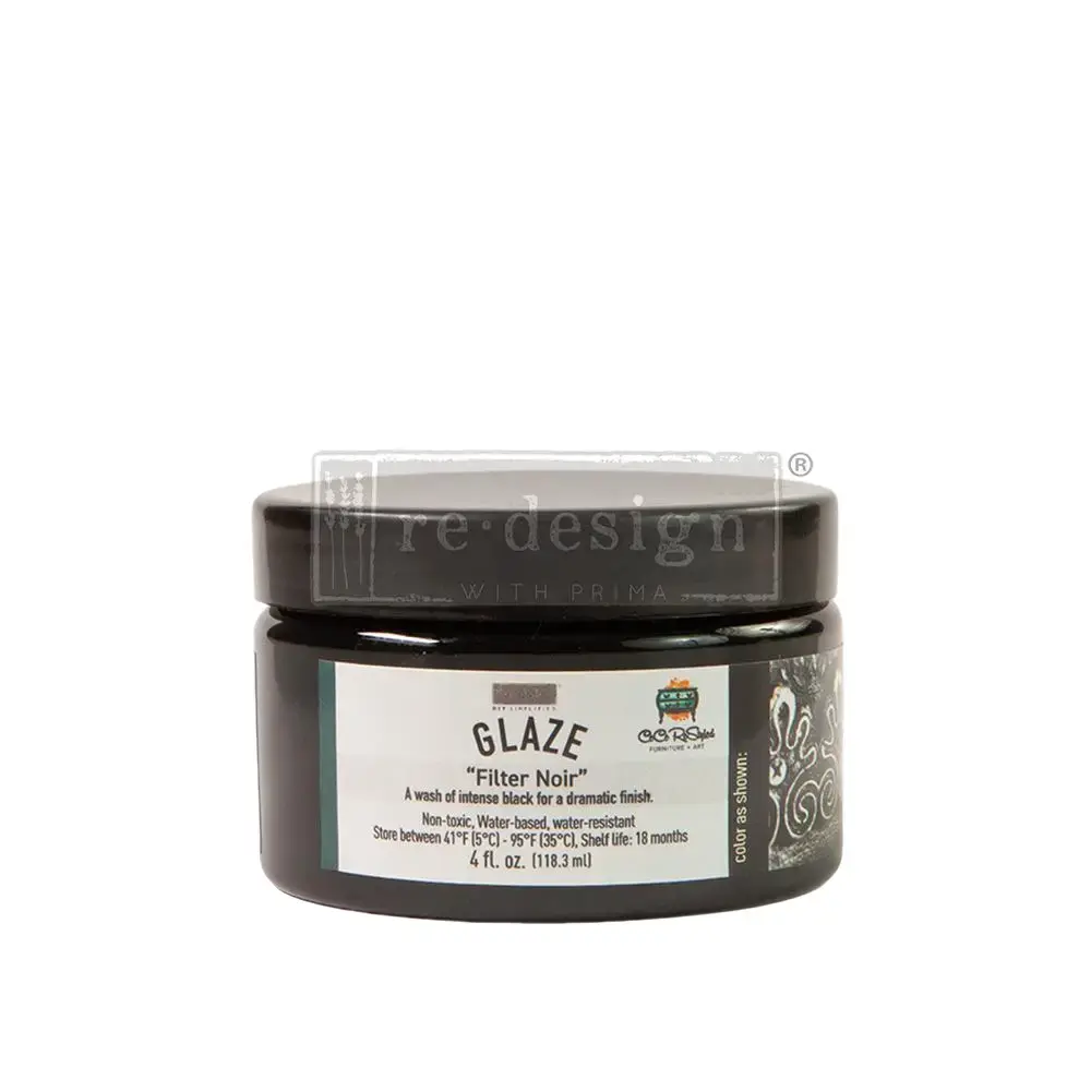 Redesign With Prima Cece Glaze - Filter Noir - 1 jar, 4 oz art medium 655350668709