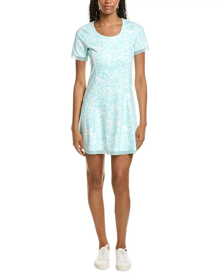 Stella Parker Scoop Neck Mesh Detail Dress
