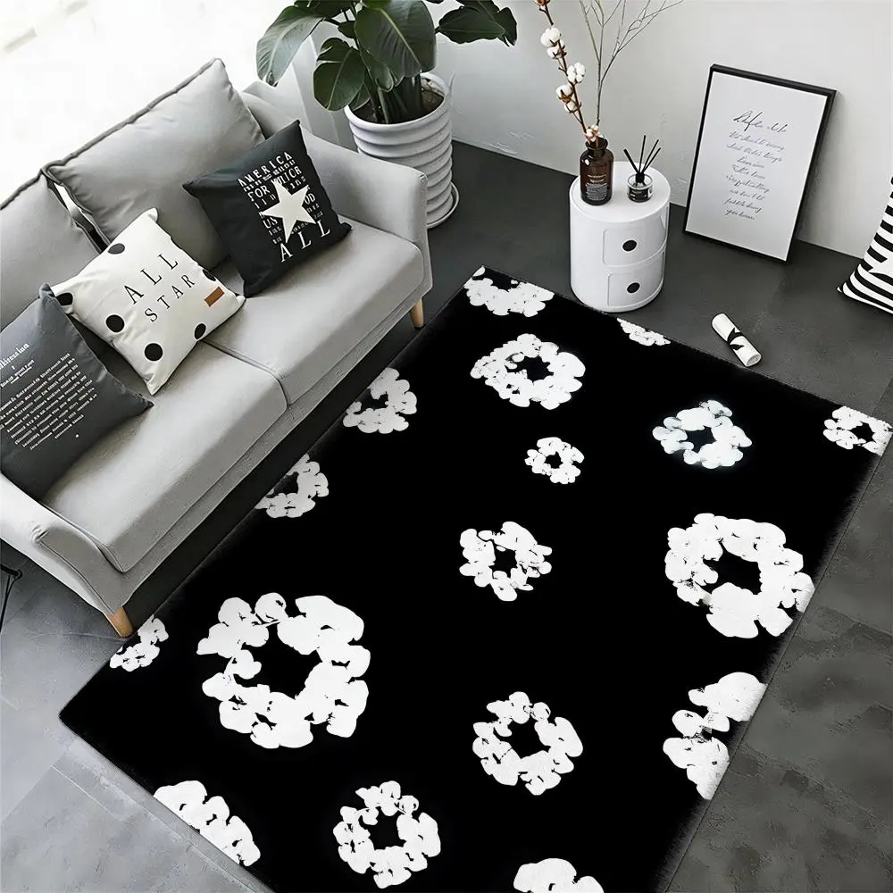 Streetwear Brand Denim Tears Floor Mat Non-Slip Soft Flannel