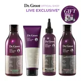 [LIVE EXCLUSIVE] Dr. Groot 3-Step Bundle + Purifying Clay Shampoo – Korean Hair Care, Hair Thickening & Scalp Detox, Biotin, Rosemary, 3-Clay Complex