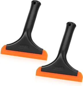 2 Pack Mini Shower Squeegee – Silicone Glass Door Cleaner for Bathroom Windows, Mirrors & Car Windshields