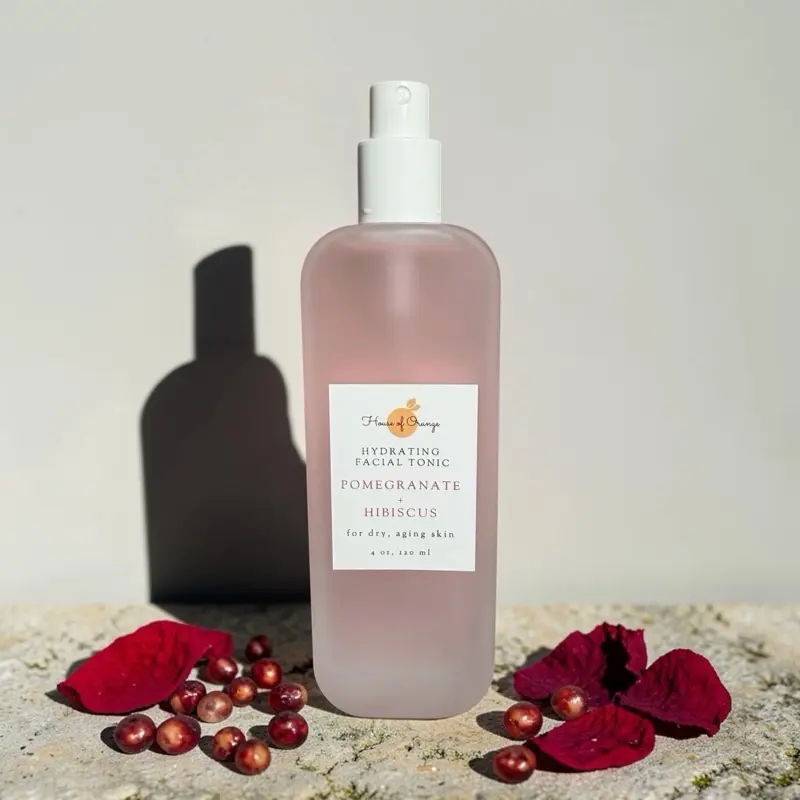 Gentle Pomegranate & Hibiscus Hydrating Facial Tonic | Hydrating, Conditioning, Nourishing Hydrate Moisturizer Moisturizing Skincare