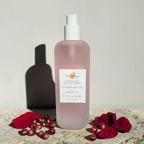 Gentle Pomegranate & Hibiscus Hydrating Facial Tonic | Hydrating, Conditioning, Nourishing Hydrate Moisturizer Moisturizing Skincare