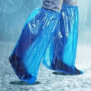 10 pairs of thickened disposable waterproof shoe covers, transparent plastic shoe covers that are waterproof and anti-slip in rainy days. They are easy to carry, sturdy and durable, and are very suitable for going out in the rain