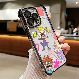 Happy Joyful R-Rugrats Phone Case Compatible with for iphone 16 15 14 13 12 11 Pro Max X XR XS MAX 8 7 Plus Shockproof Transparent Soft
