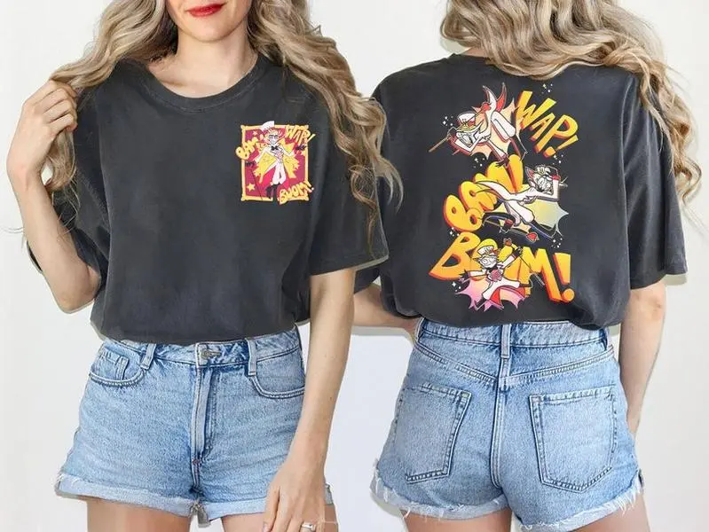 Hazbin Hotel 2Sided Tshirt, Lucifer Wap Bam! Boom! Shirts Top Womenswear Women Summer Comfort