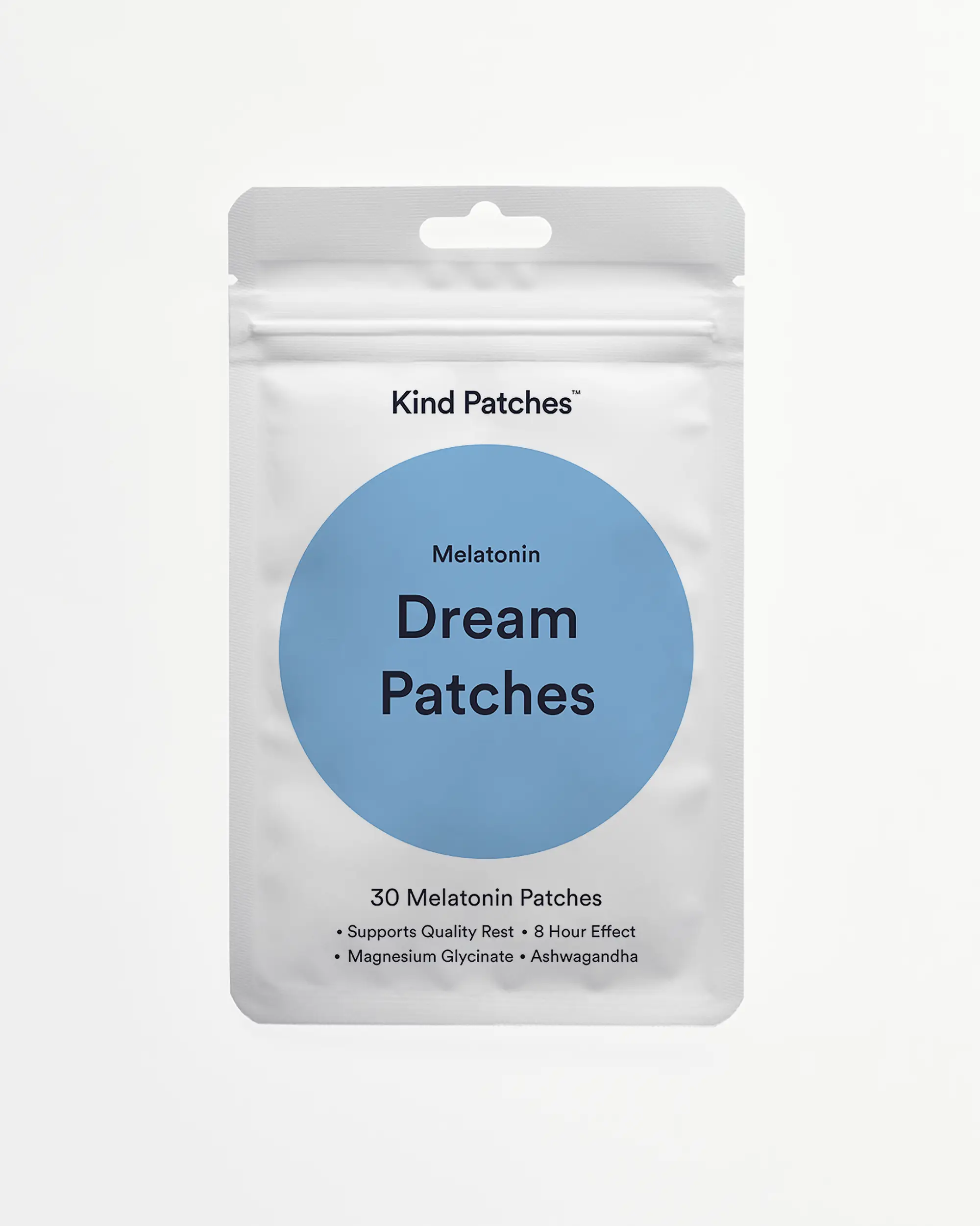 Kind Patches | Dream Patches | 30 Melatonin Patches: supports quality rest, 8 hour effect, Magnesium glycinate, Ashwagandha Healthcare Vitamin