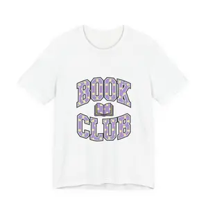 Book Club Polka Dot Lettering Tee | Retro Preppy Dot Pattern