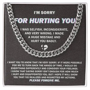 Apology Gift for Him - Sorry I Hurt You Badly, Please Forgive Me, I'm Sorry Gift For Him, Apology Gifts For Men, Im Sorry Card, Best Gifts For Men