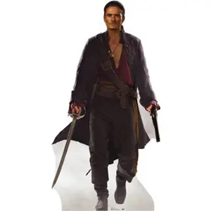 Advanced Graphics 691 Will Turner Life-Size Cardboard Stand-Up, Home Decor Room Decor Cutout for Home Supplies
