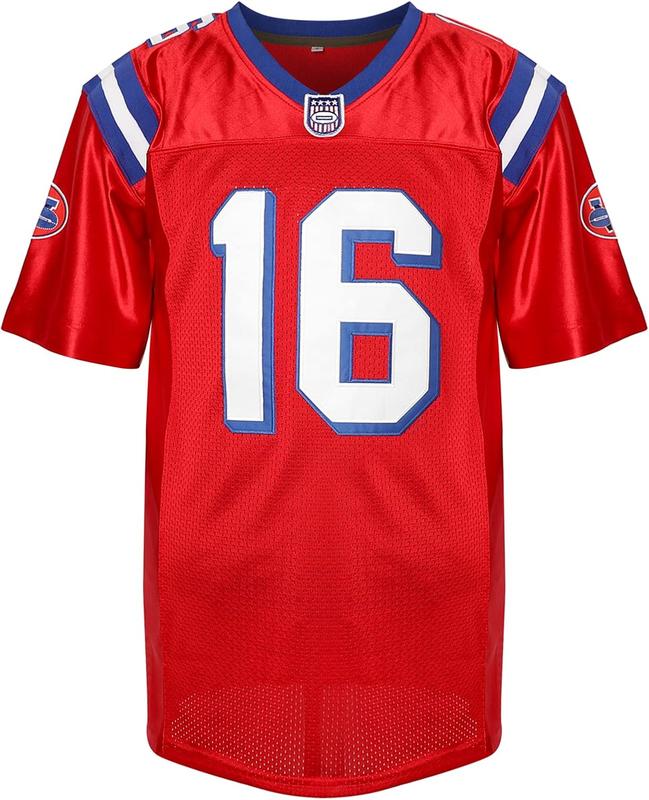 Men 16 Shane Falco Movie Football Jersey The Replacements Jersey Red