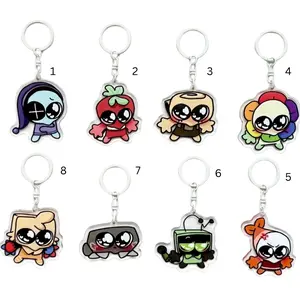 Dandy's World Acrylic Keychain, Dandys World Double Side, Brightney, Gigi, Glisten, Flutter, Poppy, Shrimpo, Connie, Dandys World Gift