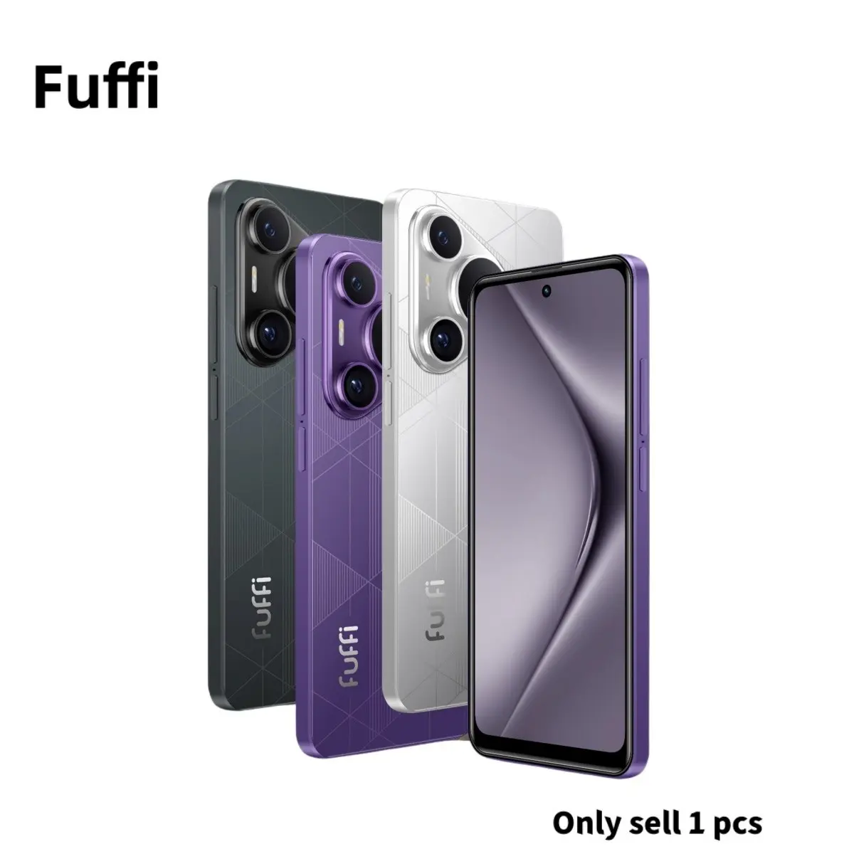 FUFFi-6.56-inch perforated screen smartphone, 4GB RAM+32GB ROM, 5MP+13MP camera, 3100mAh battery, unlocked 4G network, dual SIM dual standby, Android 12.0, GPS, Cellphone