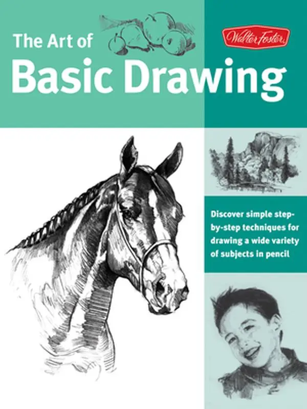 USED Book - Art of Basic Drawing: Discover Simple Step-By-Step Techniques for Drawing a Wide Variety of Subjects in Pencil by Walter Foster Creative Team (Paperback) - english