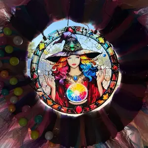 Enchanted Witch’s Bubble Wreath Suncatcher – A Circle of Color, Light & Magic