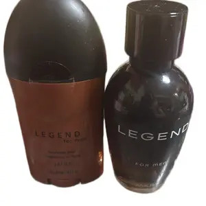 Jafra set Legend men’s 3.3 fl oz glass bottle and box
